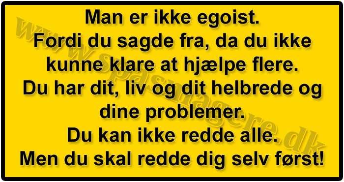 Ikke egoist