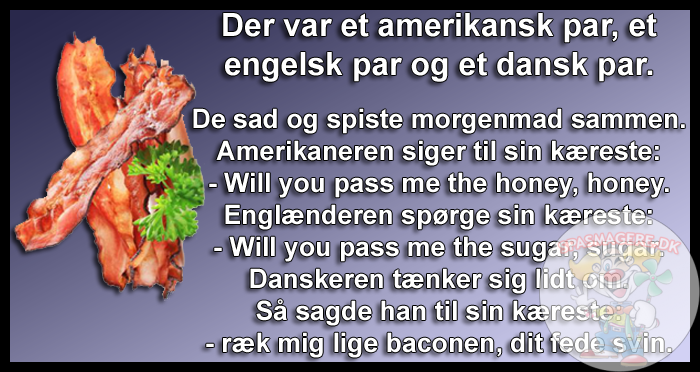 3 par sad og spiste morgenmad sammen