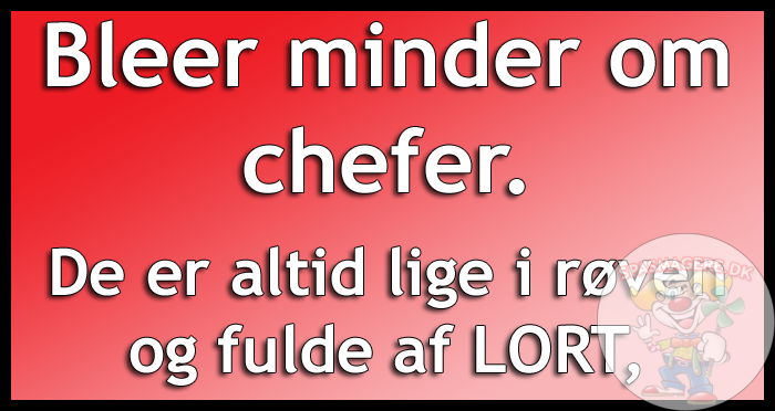Bleer minder om chefer