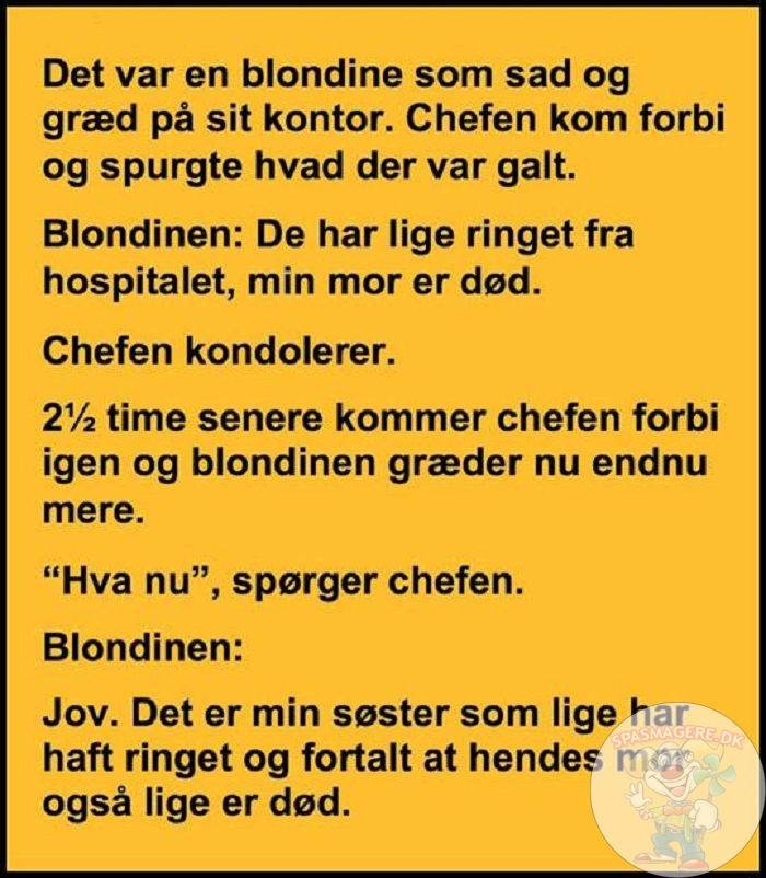 Det var en blondine