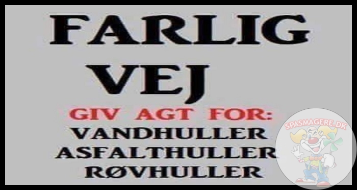 Farlig vej