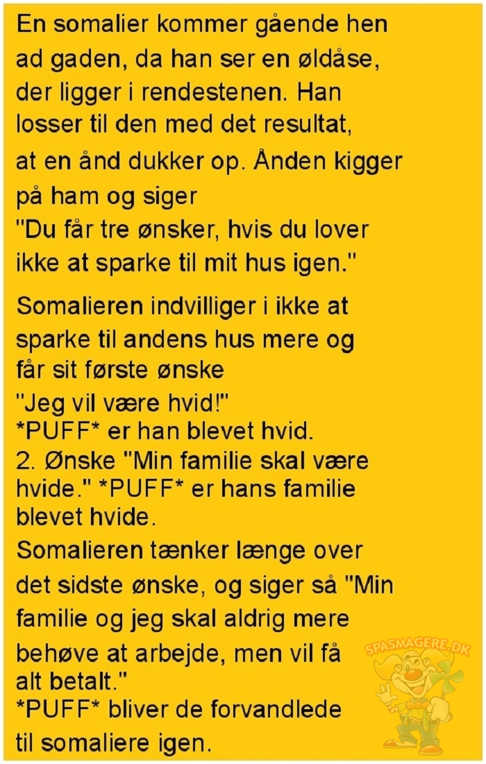 En somalier kommer gående