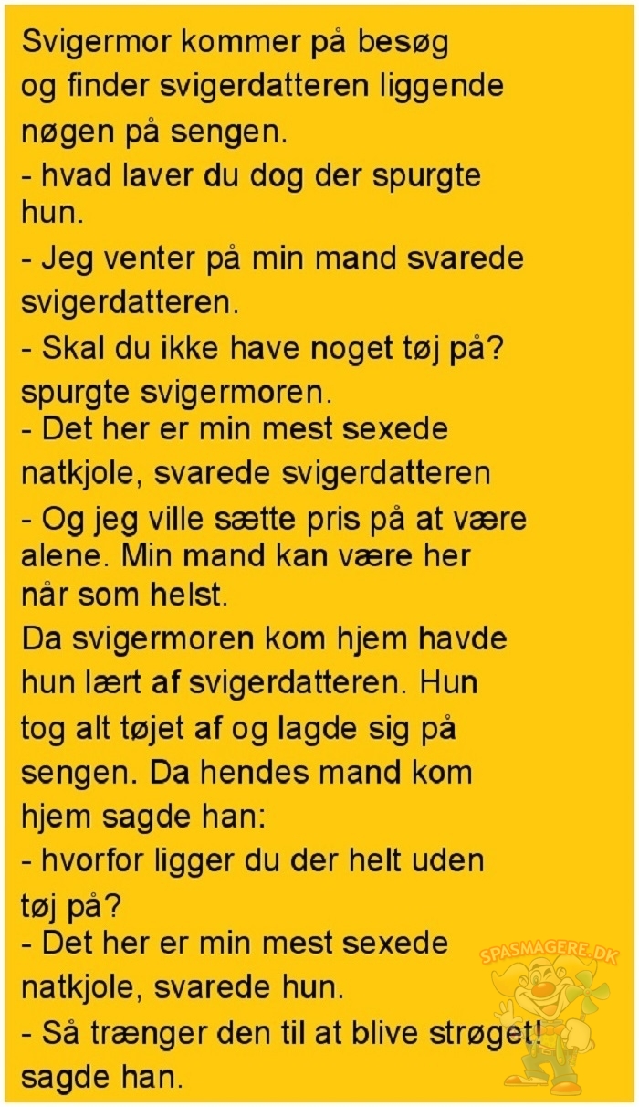 Svigermor kommer på besøg