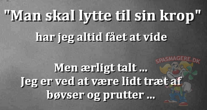 Lytte til sin krop