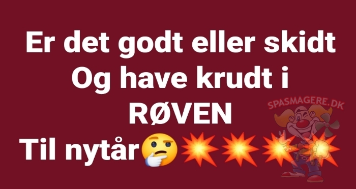 Krudt i røven