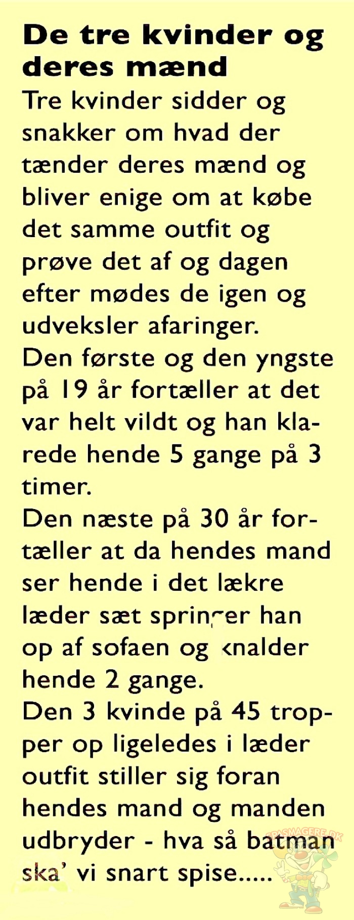 De tre kvinder og deres mænd